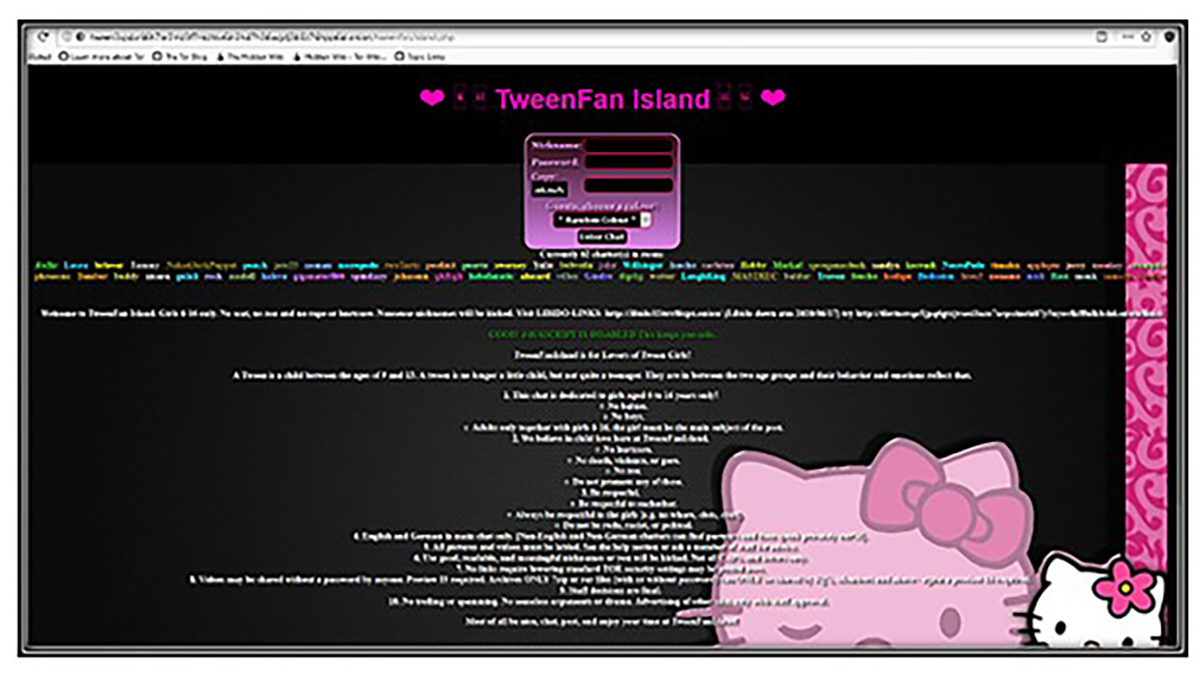 Tekstejä ja Hello Kitty -piirroshahmoja.