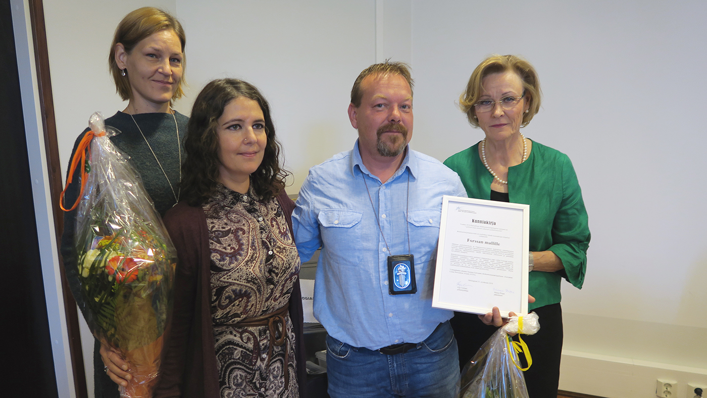 Hanna Vuorinen, Miriam Attias, Jukka Kastikainen ja Eija Velitski